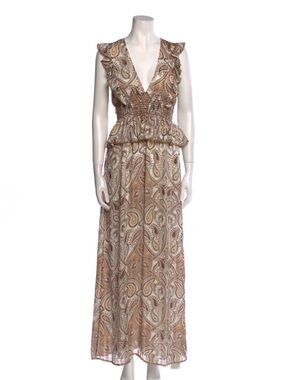Shona Joy Pallenberg Shirred Maxi Dress